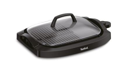 Gratar electric Health Multi Grill CB6A0830, 2000 W, termostat 5 nivele, suprafaţa antiaderenta, capac sticla, negru [1]