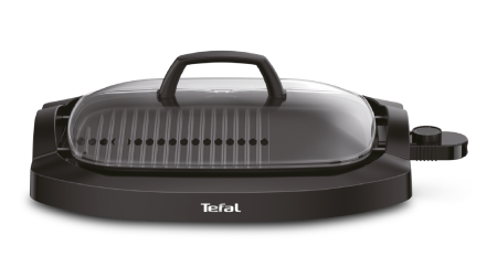Bucatarie - Gratar electric Health Multi Grill CB6A0830, 2000 W, termostat 5 nivele, suprafaţa antiaderenta, capac sticla, negru