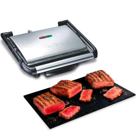 Gratar electric multifunctional Tefal Inicio Grill GC241D38, 2000W, functie panini, depozitare verticala, placi cu invelis antiaderent, inox [5]