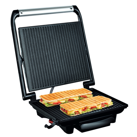 Gratar electric multifunctional Tefal Inicio Grill GC241D38, 2000W, functie panini, depozitare verticala, placi cu invelis antiaderent, inox [3]