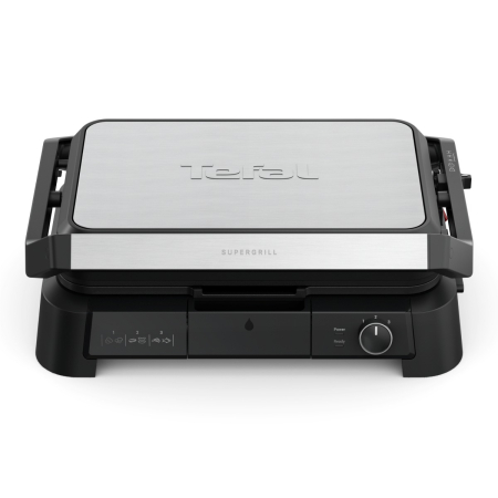 Gratar electric multifunctional Tefal SuperGrill 3 in 1 XL GC520DE0, 2000W, placi detasabile, 3 trepte temperatura, functie cuptor & barbeque, 8 [1]