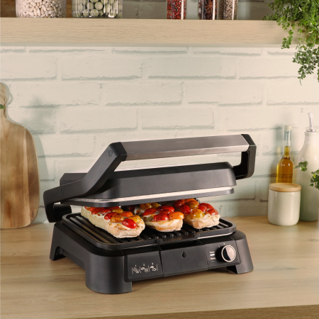 Gratar electric multifunctional Tefal SuperGrill 4-in-1 GC517DE0, 2000 W, placi detasabile, 3 trepte temperatura, functie cuptor, barbeque si waffle,  [3]