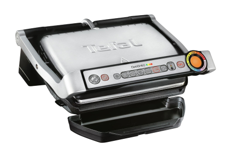 Gratar electric OptiGrill+ GC712D34, 6 programe, senzor automat, mod manual 4 nivele, placi antiaderente din aluminiu turnat, tava colectare lichid [1]