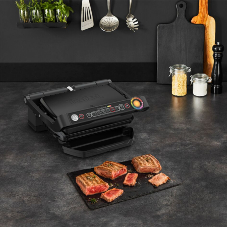 Gratar electric OptiGrill+ Snacking & Baking GC714834, 6 programe, senzor automat, mod manual , placi antiaderente, tava colectare lichide, tava c [9]