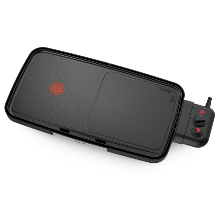 Gratar electric Plancha Booster CB641810, Power Boost, termostat 5 nivele, suprafaţa antiaderenta Resist+, Thermo-Spot®, negru [2]