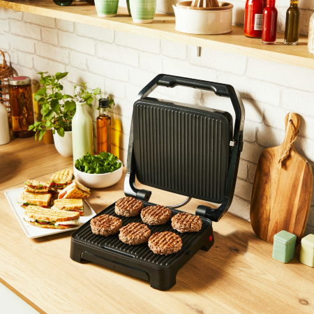 Gratar electric Tefal Inicio 2 in 1 GC271D10, 2000 W, pentru panini si grill, suprafata gatire 29 x 26 cm, pana la 6 portii, placi antiaderente, tava [3]