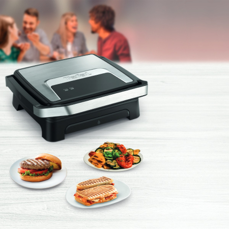 Gratar electric Tefal Inicio 2 in 1 GC271D10, 2000 W, pentru panini si grill, suprafata gatire 29 x 26 cm, pana la 6 portii, placi antiaderente, tava [6]
