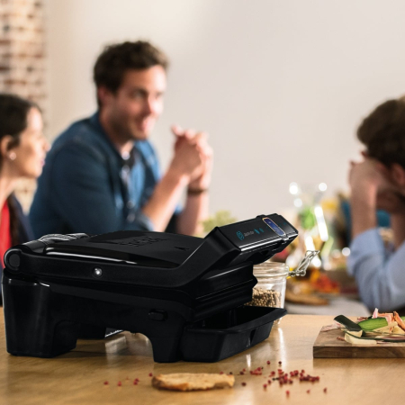 Gratar electric Tefal OptiGrill Elite GC750830, 2000 W, 12 programe, functie Searing Boost, 600 cm2 suprafata de gatire, negru [9]