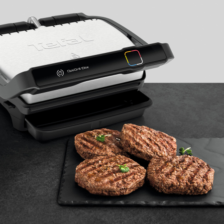 Gratar electric Tefal OptiGrill Elite GC750D30 cu 12 programe automate, termostat reglabil si carte de retete [17]