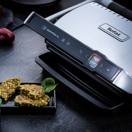 Gratar electric Tefal OptiGrill Elite XL GC760D30, 2200 W, 16 programe de gatit, senzor de gatire, indicator nivel de gatire, plci 40x20cm detasabi [12]