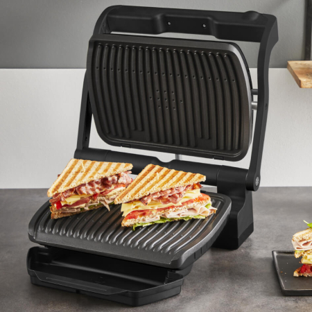 Gratar electric Tefal Optigrill+ GC717810, 2000W, 6 programe automate, placi de 30 x 20 cm detasabile, mod auto si manual, negru  [3]