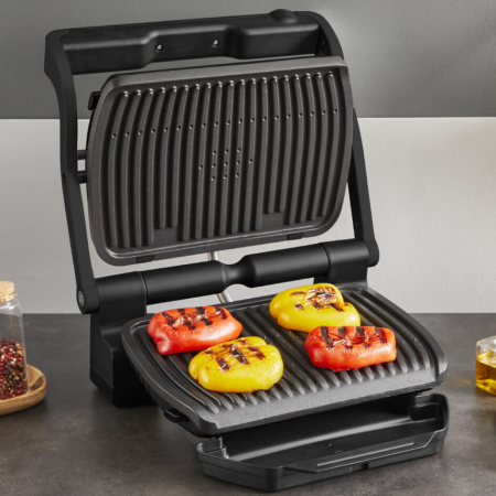 Gratar electric Tefal Optigrill+ GC717810, 2000W, 6 programe automate, placi de 30 x 20 cm detasabile, mod auto si manual, negru  [4]