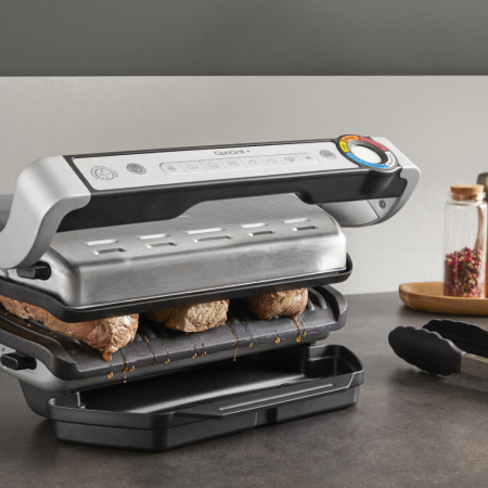 Gratar electric Tefal Optigrill+ GC717D10, 2000W, 6 programe automate, placi detasabile antiaderente, indicator nivel de gatire, argintiu [7]