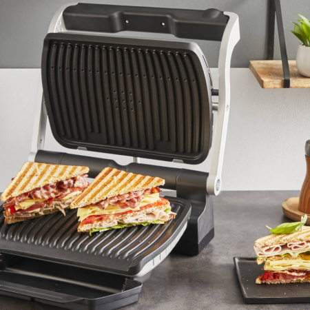 Gratar electric Tefal Optigrill+ GC717D10, 2000W, 6 programe automate, placi detasabile antiaderente, indicator nivel de gatire, argintiu [11]