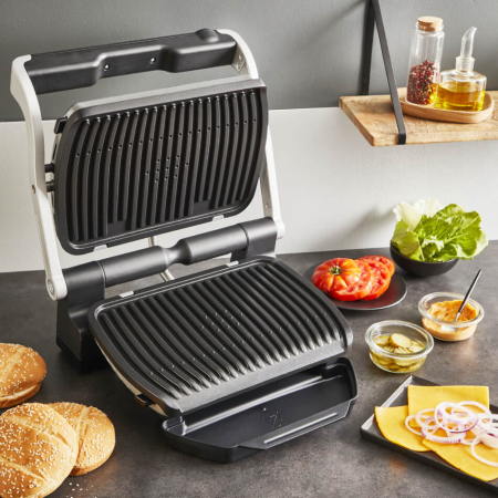 Gratar electric Tefal Optigrill+ GC717D10, 2000W, 6 programe automate, placi detasabile antiaderente, indicator nivel de gatire, argintiu [9]
