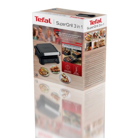 Gratar electric Tefal SuperGrill 3 in 1 GC5108E0, 2000W, indicator gatire, placi detasabile cu invelis antiaderent, 3 trepte temperatura, funct [15]