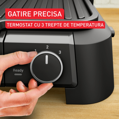 Gratar electric Tefal SuperGrill 3 in 1 GC510DE0, 2000W, indicator gatire, placi detasabile cu invelis antiaderent, 3 trepte temperatura, funct [8]