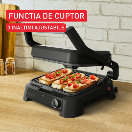 Gratar electric Tefal SuperGrill 3 in 1 GC510DE0, 2000W, indicator gatire, placi detasabile cu invelis antiaderent, 3 trepte temperatura, funct [6]