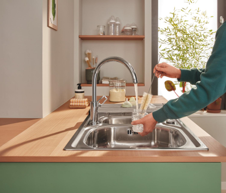 Gratar pliabil Grohe 40856SD0, 450 x 348 mm, otel inoxidabil, mat, crom [4]