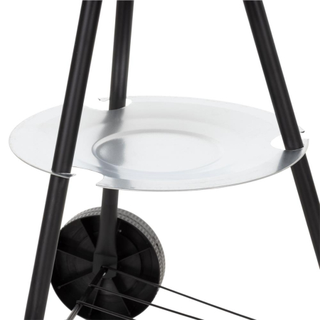 Gratar portabil pe carbuni cu capac, raft inferior si reglare ventilatie, din otel, diametru gratar 41 cm [19]
