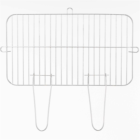 Gratar portabil pe carbuni cu raft lateral, suprafata gatire reglabila pe 5 niveluri, din otel, 85x41x78 cm [5]