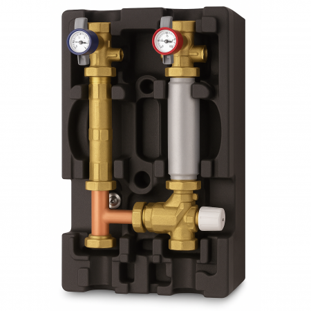 Incalzire in pardoseala - Grup de pompare cu vana termostatica Giacomini R586RY114, temperatura constanta, eficienta energetica ridicata, 400 mp