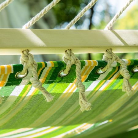  hamac dublu cu perne, 2,84×1,4 m, verde si galben [6]