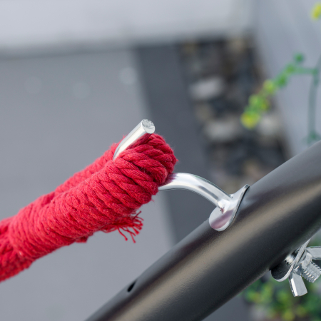 Hamac  Portabil cu suport din otel si bumbac multicolor [7]