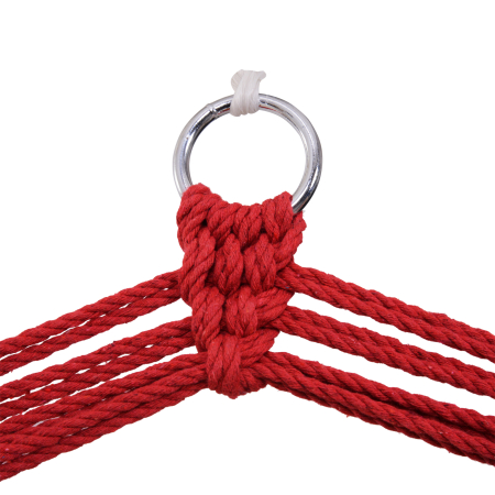  Hamac Scaun Suspendat din Bumbac si Poliester, Colorat, 100x60x100cm [8]