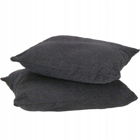 Hamac tip leagan suspendat pentru casa sau gradina HM19, gri deschis cu perne, 130x100cm, 150kg [10]