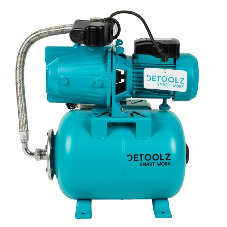 Gradina & balcon - Hidrofor 0.9 KW Detoolz DZ-P104-S001-G02, Debit Maxim 3300L/h, Inaltime Maxima Pompare 45M, Corp Pompa Fonta