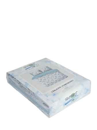Homeberry Brius Lenjerie De Pat 2 Pers, 100% Bumbac, 220x240, Calitate Premium, Turcoaz Floral M1 [1]