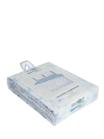 Homeberry Brius Lenjerie De Pat 2 Pers, 100% Bumbac, 220x240, Calitate Premium, Turcoaz Floral M1 [3]