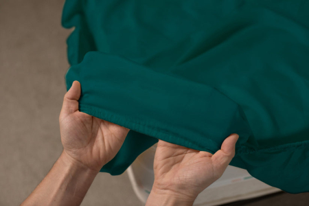 Husa Brius Bumbac Cottone cu elastic, Bumbac 100%, Material moale si prietenos cu pielea, Vernil [2]