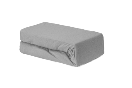 Cearceafuri de pat - Husa Brius Bumbac Organic, 100x200, 100% bumbac organic, Material moale si prietenos cu pielea, Gri