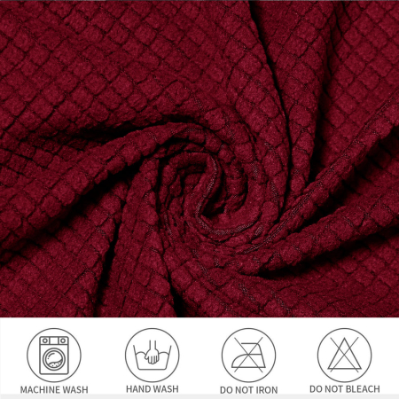 Husa Brius Fotoliu, Amestec de poliester 96% cu spandex 4%, Poliester cu Spandex, Elastic pentru mulare perfecta, Bordo [1]
