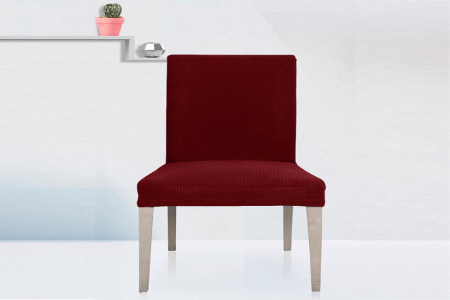 Textile & Saltele - Husa Brius Scaun, Amestec de poliester cu spandex, Poliester cu Spandex, Elastic pentru mulare perfecta, Bordo