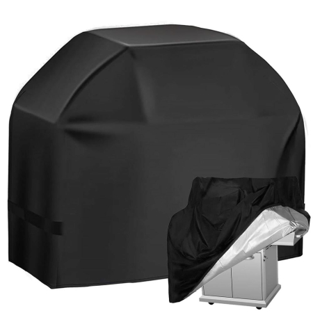 Husa de protectie pentru gratar, tesatura oxford impermeabila, protectie UV, 100x66x80 cm, negru [3]