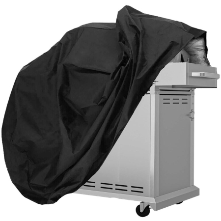 Husa de protectie pentru gratar, tesatura oxford impermeabila, protectie UV, 100x66x80 cm, negru [6]