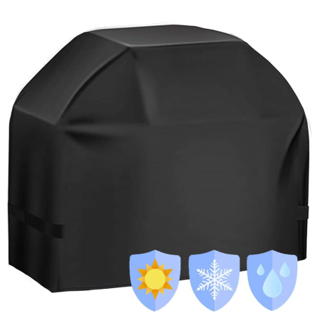 Husa de protectie pentru gratar, tesatura oxford impermeabila, protectie UV, 100x66x80 cm, negru [18]