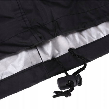Husa de protectie pentru gratar, tesatura oxford impermeabila, protectie UV, 145x61x117 cm, negru [5]