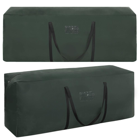 Husa depozitare brad artificial 125x50x40 cm, poliester, verde [5]