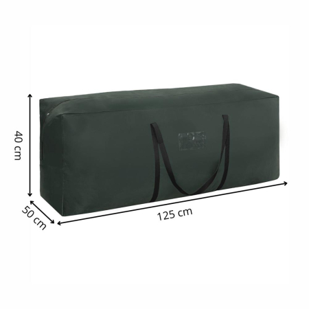 Husa depozitare brad artificial 125x50x40 cm, poliester, verde [12]