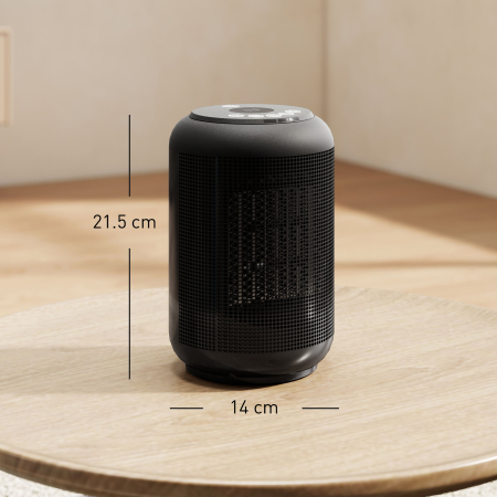  incalzitor electric cu 3 moduri si temporizator 24h, 14x14x21.5 cm, Negru [2]