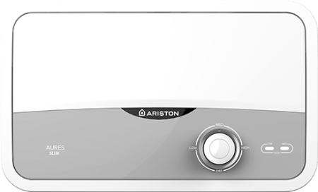 Incalzitoare instant - Incalzitor electric instant Ariston Aures Slim Multi 3.5kW, alimentare multipunct, design compact italian