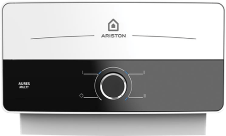 Incalzitoare instant - Incalzitor electric instant compact Ariston Aures M 5kW, 3 trepte de putere, rezistenta blindata din cupru