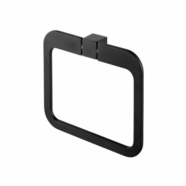 Cuiere si suporturi prosoape - Inel portprosop negru Bisk Futura