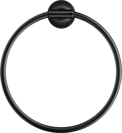 Baie - Inel prosop Duravit 0099474600, Stack T, tip instalare pe perete, numar orificii instalare 2, pivotanta, negru