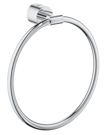 Accesorii baie - Inel prosop Grohe 40307003, 212 mm, 200 mm, 1 rafturi, 2 orificii instalare, pivotanta, pe perete, Crom