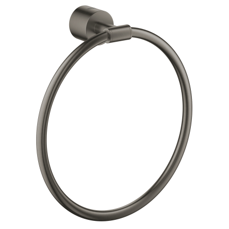 Accesorii baie - Inel prosop Grohe 40307AL3, Atrio, pe perete, 200 mm, metal, mat, grafit